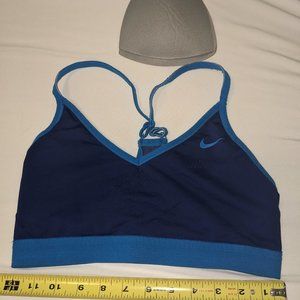 Nike Women's Pro Indy Training Sports Bra - Size Medium - Color Blue